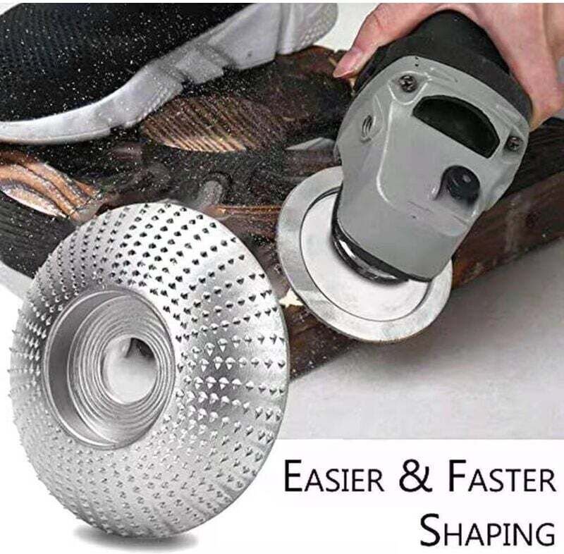 Holzschleifscheibe, Winkelschleifer, Holzschnitzscheibe, Schleifscheibe, Stahlschleifwerkzeug