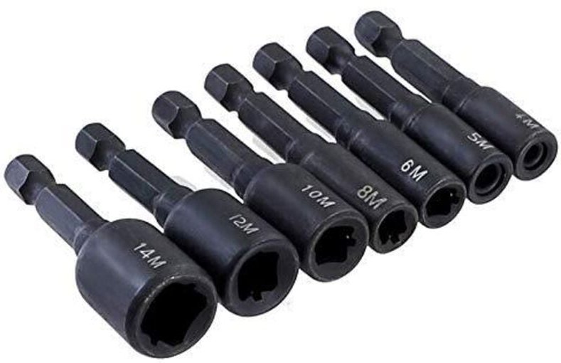 M4-M14 Gewindebohrer-Steckschlüsseladapter, Zoll auf Sechskantschaft, Gewindebohrmaschine, Vierkant-Pilotgewindebohrer-A...