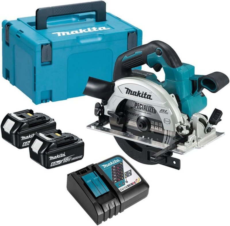 Kreissäge 18V LXT Ø165 mm (2x6,0 Ah) in MAKPAC - MAKITA DHS660RGJ