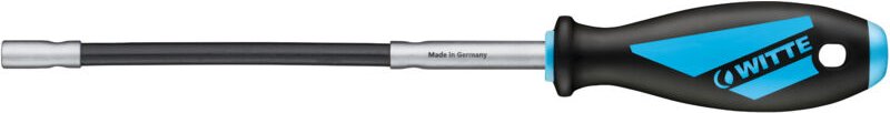 WITTE 53085 - Sechskantgefäßschraubendreher mit maxx flexibler Stange (8,0x200)