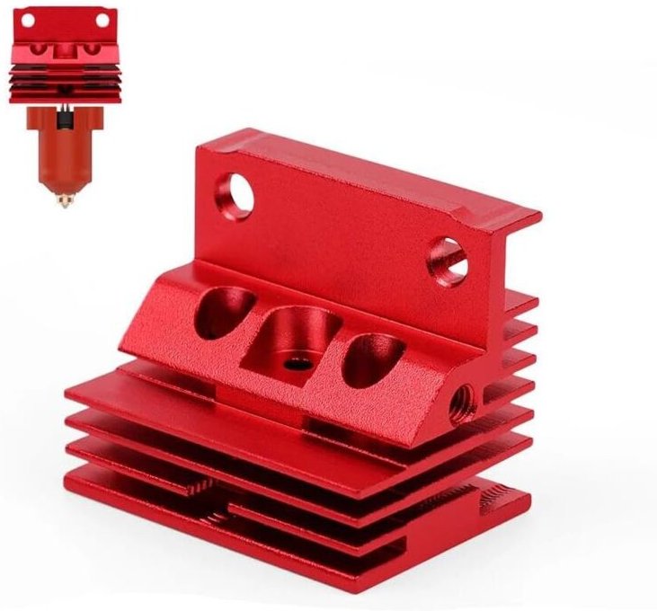 Für K1/K1 Max Extruder-Kühlkörper, K1 Max Hochleistungs-Kühlkörper für Hochtemperatur-Drucker, K1 Hotend Kit Block für C...