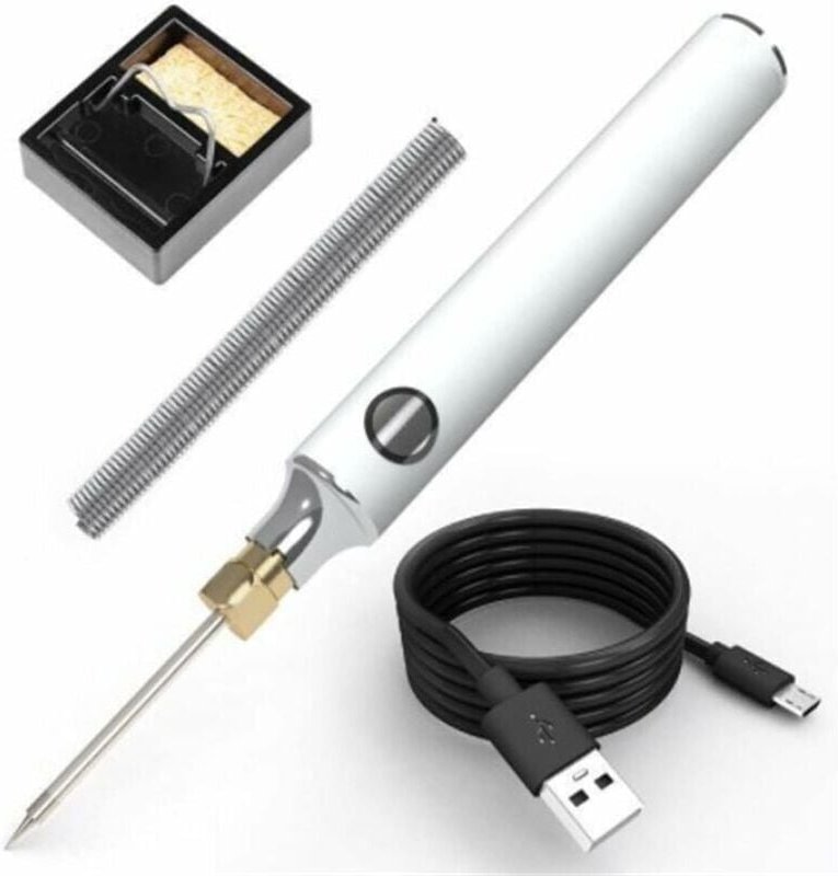 SNQ - Lötkolben-Kit, tragbares elektrisches USB-Lötkolben-Set, 5 v 8 w Schweißwerkzeugstift mit einstellbarer Temperatur...