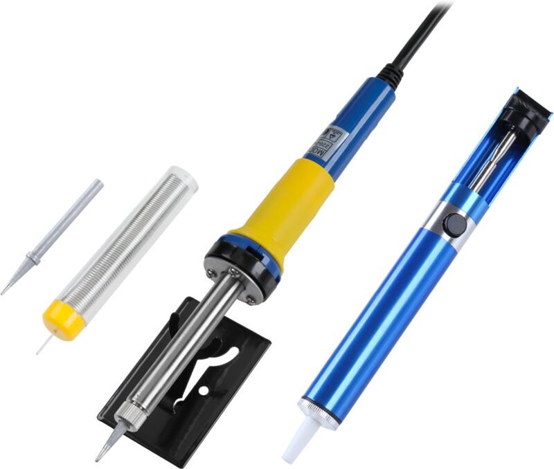 Lötset, 30-W-Lötkolben, Lötspitze, Saugpumpe