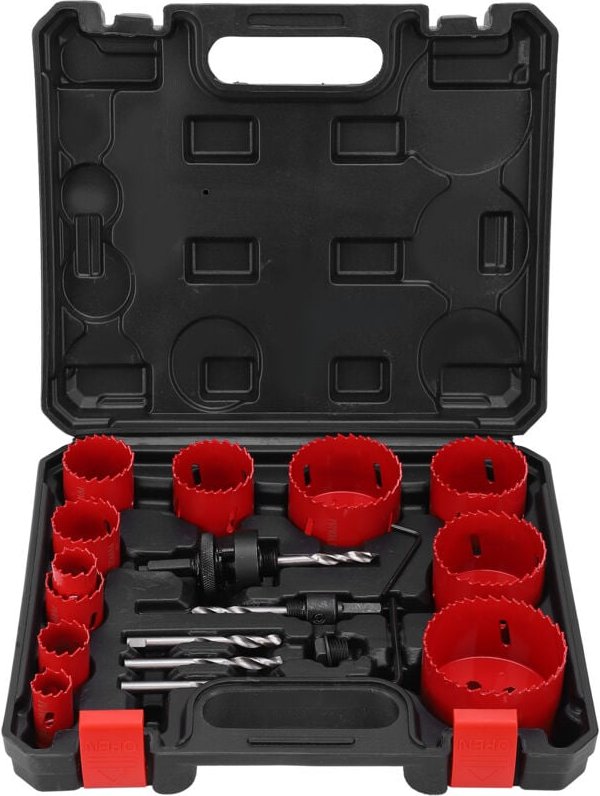 Bimetall-Lochstanzer-Set, Hochgeschwindigkeits-Lochstanzer-Set, Lochstanzer-Set für Holzbearbeitung, Bohrwerkzeug für Me...