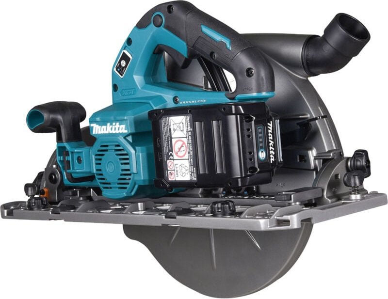 Makita Akku-Handkreissäge HS011GT201, 40 V, incl. 2x Akku XGT, 5 Ah, Schnellladegerät, Sägeblatt, Zubehör, Karton