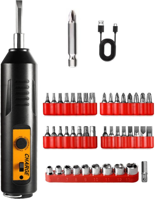 Set di cacciaviti elettrici multifunzionali di alta precisione, con ricarica USB, strumento di riparazione per telefoni ...