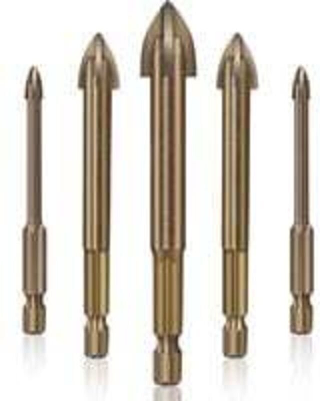 Thumbnail - Gabrielle - Keramik-Glasfliesenbohrer, effektives Universal-Bohrwerkzeug, 5 Stück