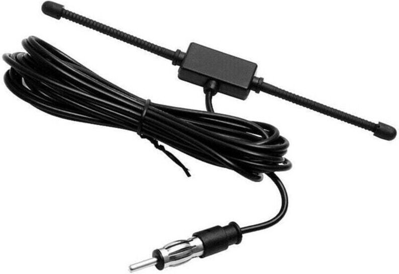 Universelle AM/FM-Radioantenne, schwarz, für Auto/Boot, selbstklebend, Glasdipol