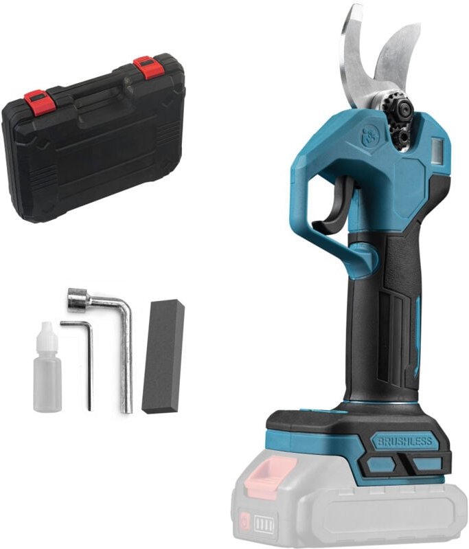 Akku Astschere kompatibel mit Makita 18V Akku, Bürstenlose Baumschere mit 2 Gängen, Digitalanzeige, 30mm Schnittdurchmes...