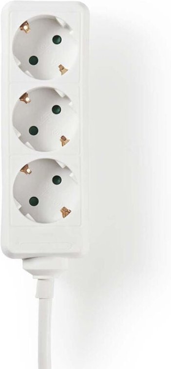 Abzweigstecker schutzkontakt typ f cee 77 3 fach 300 m 3680 w 16 a erdungsart seitenkontakt 230 v ac 5060 hz steckdosenw...