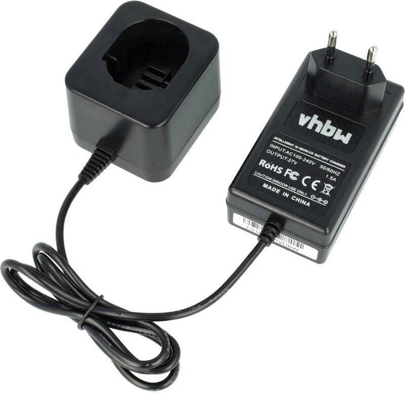 Vhbw - 220V Netzteil Ladegerät kompatibel mit Dewalt DE9061, DE9062, DE9071, DE9074, DE9075, DE9085, DE9091, DE9092, DE9...