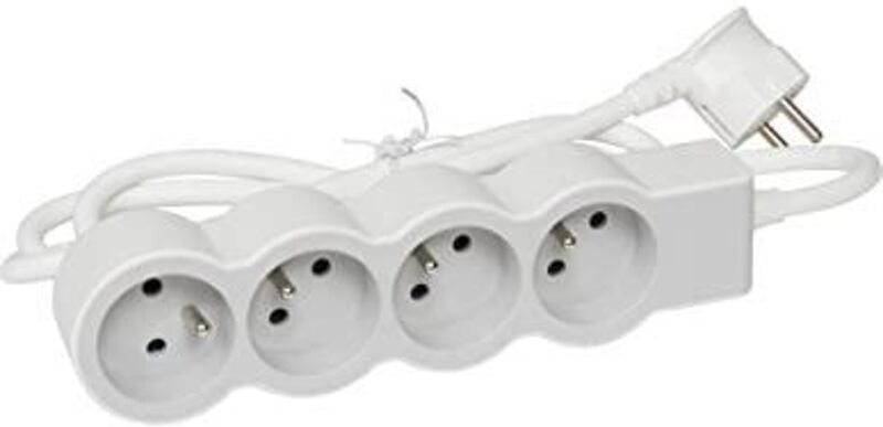 Legrand FB 4X2P+T Steckdosenleiste weiß extra-flach