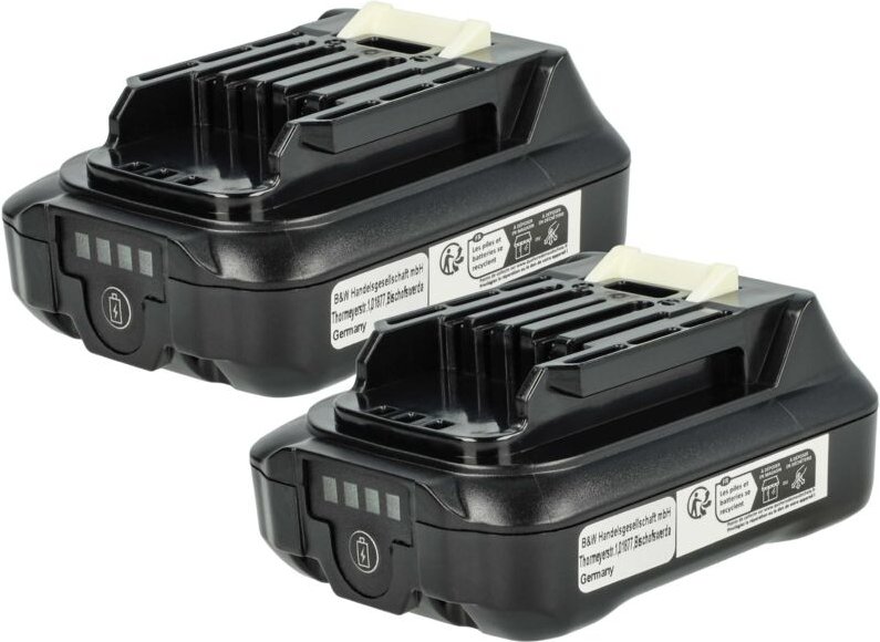 Vhbw - 2x Akku kompatibel mit Makita CG100D, CG100, CL106FD, CG100DZA, CG100DWAEA, CG100DSYEX Werkzeug (2000 mAh, Li-Ion...