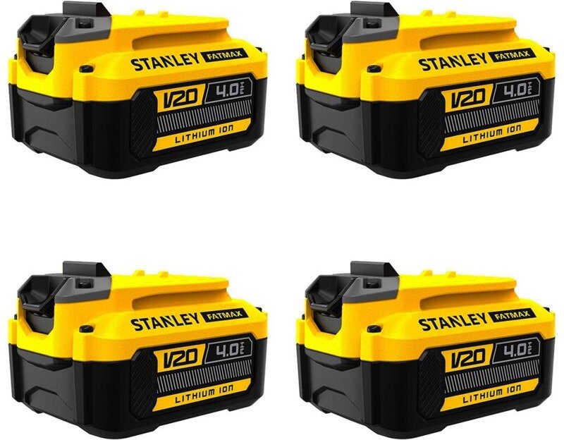 Pack mit 4 baterías STANLEY SFMCB204 (18V - 4,0 Ah)