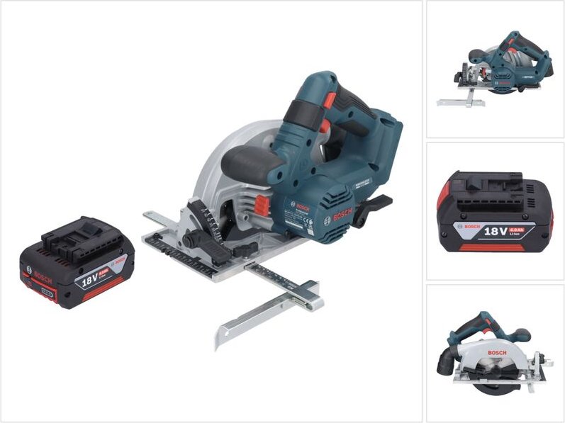 Thumbnail - Bosch gks 18V-57-2 Professional Akku Handkreissäge 18 v 165 mm Brushless + 1x Akku 4,0 Ah - ohne Ladegerät