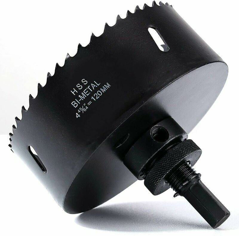 120-mm-Bimetall-Lochsäge, M42-HSS-Bimetall-Kernbohrer mit Zentrierbohrer für Hochleistungsbohrer von Guazhni