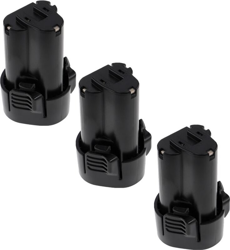 3x Akku kompatibel mit Makita DA330DZ, DF030, DA330D, DF030D, DA330DWE, DF030DWE Werkzeug (2500 mAh, Li-Ion, 10,8 v) - E...