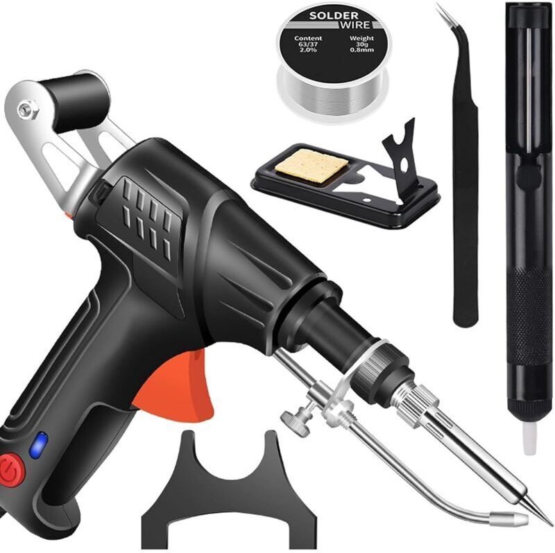 Industrielles Lötgerät mit Innenheizung, Multifunktions-Lötkolben, Lötpistole, tragbares Lötgerät (schwarz, Innenheizung...