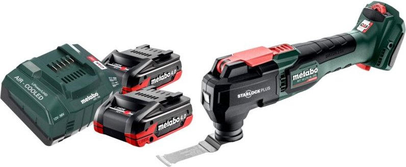 Metabo MT 18 LTX BL QSL Akku Multitool 18 V Brushless Starlock Plus + 2x LiHDX Akku 4,0 Ah + Ladegerät