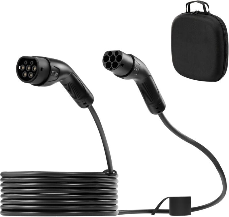 Mophorn EV-Ladekabel, 32 A, 10 m, bis zu 22 kW, Verlängerungskabel, geeignet für Typ-2-Ladegeräte von Elektrofahrzeugen,...