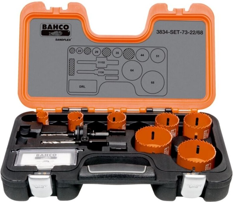Bahco Sandflex Bimetall-Lochsägen-Satz 16 mm-92 mm - 9-tlg.