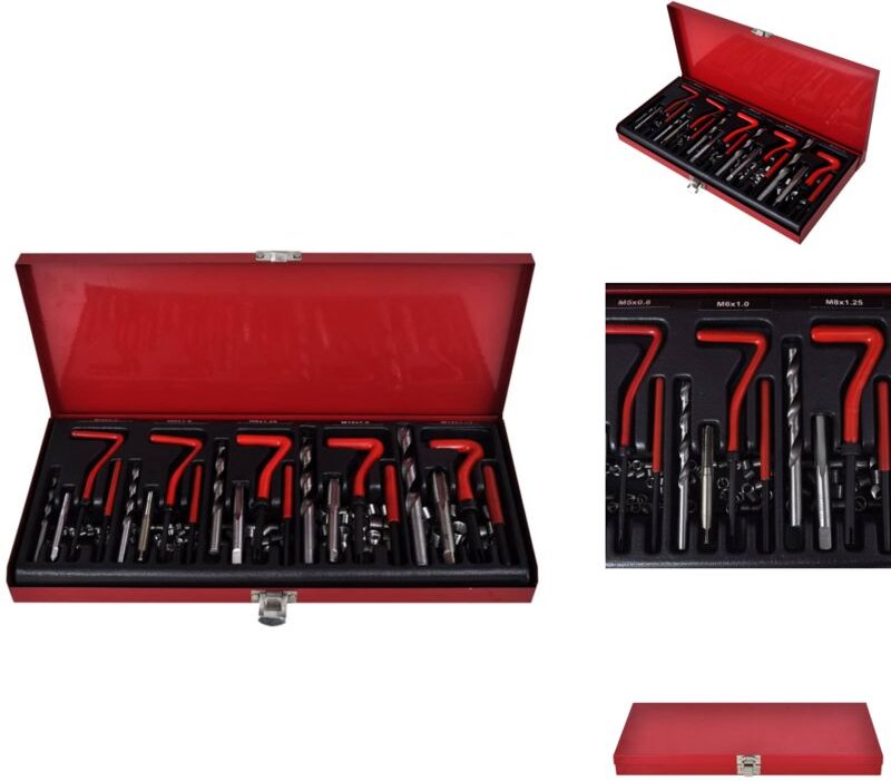 Gewinde-Reparatur-Kit - Gewinde-Reparatur-Set - Gewindeschrauben - Gewindeinlay - Schraubzubehör - Werkzeugset