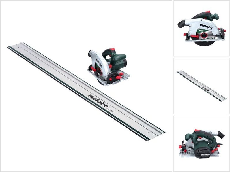 Metabo KS 66 FS Handkreissäge 1500 W 190 mm + 1x Sägeblatt + Führungsschiene