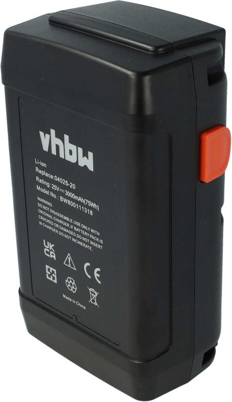 Akku kompatibel mit Gardena Spindelmäher 380 c (4024-20), 380 ec (4028-20), 380 Li (4025-20) Rasenmäher (3000mAh, 25V, L...