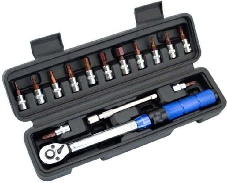 1/4" Drehmomentschlüssel 2-24 Nm Verstellbares Fahrradreparatur-Werkzeugset