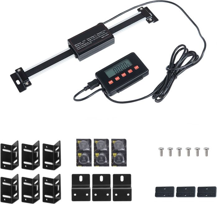 Digital Readout Kit mit 6'', 12'' und 24'' Linearskala für 3-Achsen-DRO-Anzeige - Präzisionsmessungslösung - Mophorn