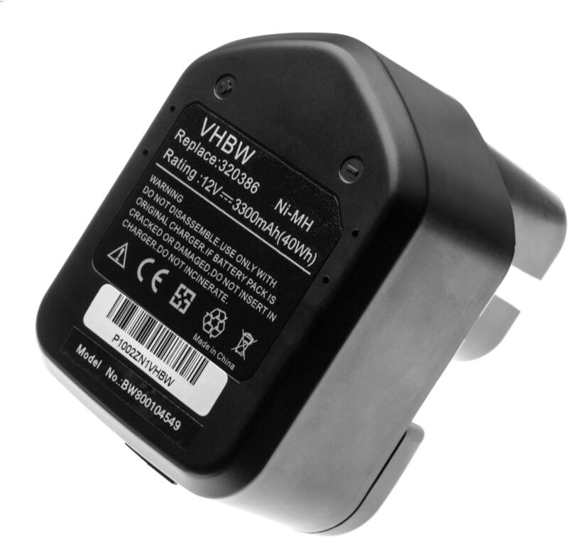 Vhbw - 1x Akku kompatibel mit Hitachi rb 18D, UB12D, ub 5D, RB18D, UB5D, ub 3D, ub 12D, WF4DY, UB3D Werkzeug (3300 mAh, ...