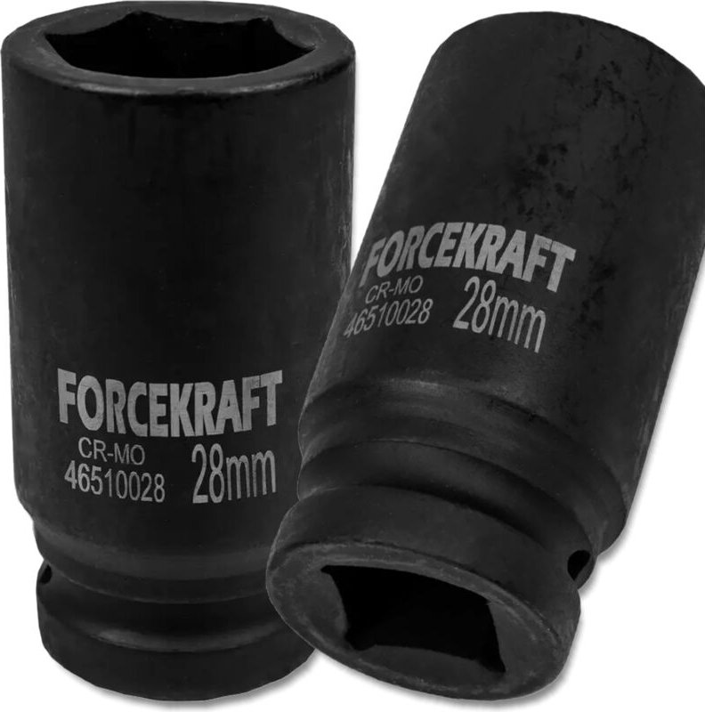 FORCEKRAFT TIEFER Schlagschrauber-Steckschlüssel 3/4" 28mm 6-Punkt