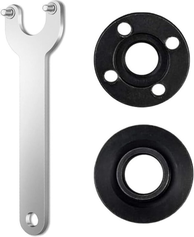 Set aus 3 125-mm-Winkelschleiferschlüsseln, einschließlich Winkelschleiferschlüsseln mit Flanschen, Universal-Winkelschl...