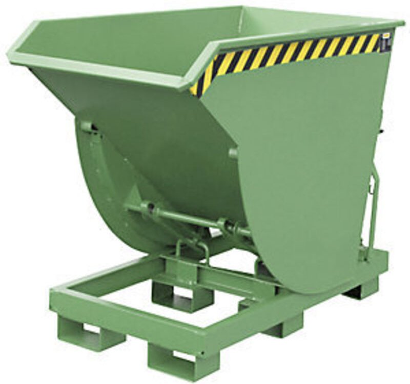 Bauer Kippbehälter BKM 100, lackiert, Resedagrün