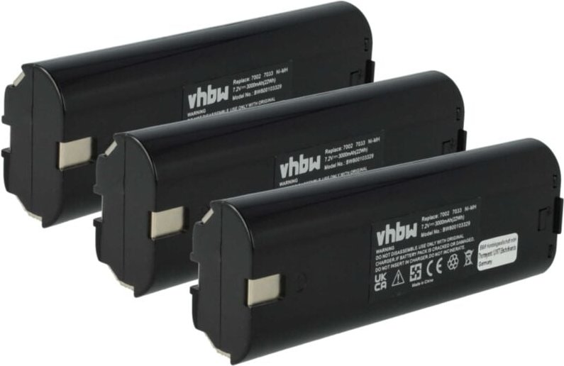 3x Akku kompatibel mit Mikrofyn Mikrolaser ml 10LD, ml 10X, ml 11LD, ml 11X, ml 13X, ML-14i Elektrowerkzeug (3000 mAh, N...