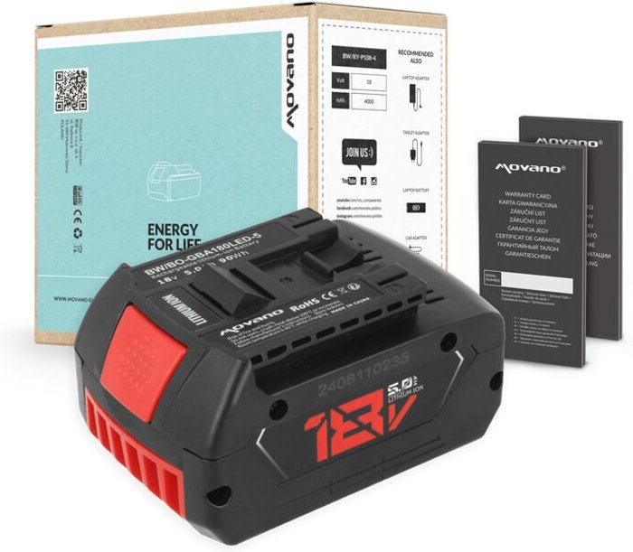 18V 5,0Ah Akku für Bosch BGA