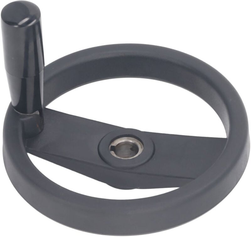 SIXRUN Rotationsmühle – Robustes Kunststoff-Handrad mit Drehgriff für Industriemaschinen, 16 mm Mittelbohrung, 160 mm Au...