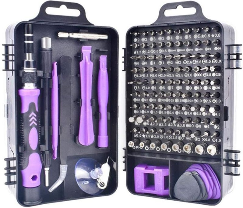 115-in-1 Schraubendreher-Set, Präzisions-Werkzeugset für Computer-, Smartphone- und Uhrenreparaturen, mit Tragetasche (l...