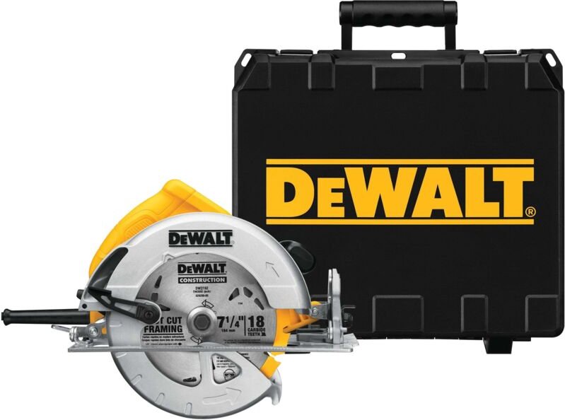 DWE575K Elektrische Handkreissäge 1.600 w - ø 190 mm - Mit Koffer - Dewalt
