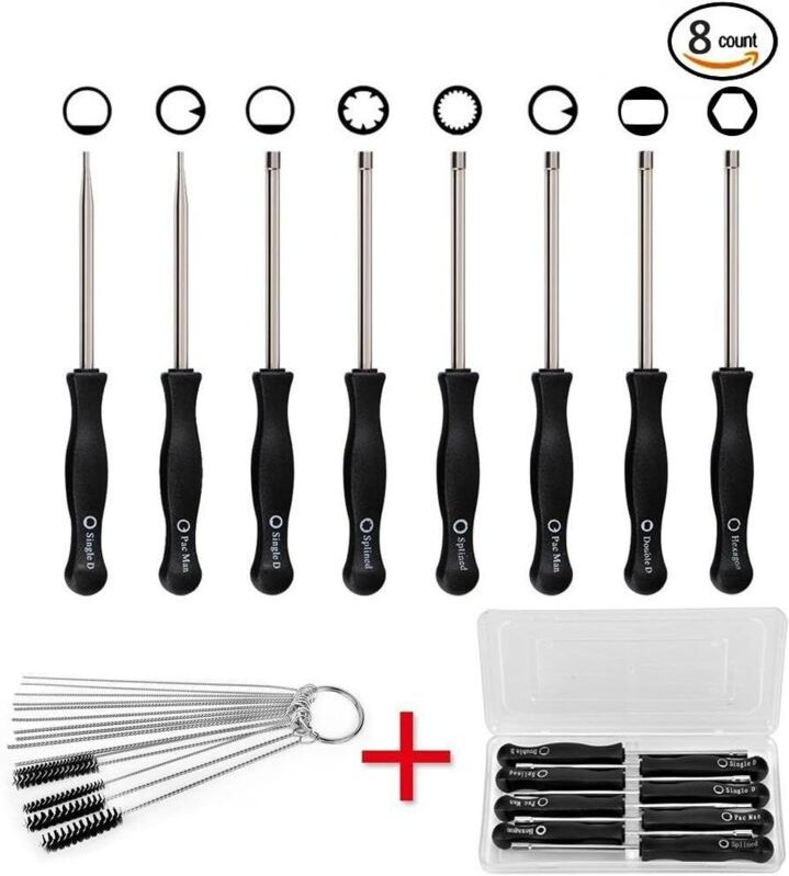 8-teiliger Vergaser-Einstellschraubendreher, Schraubendreher zur Vergaserreinigung, Motorreparatur, passend für die meis...