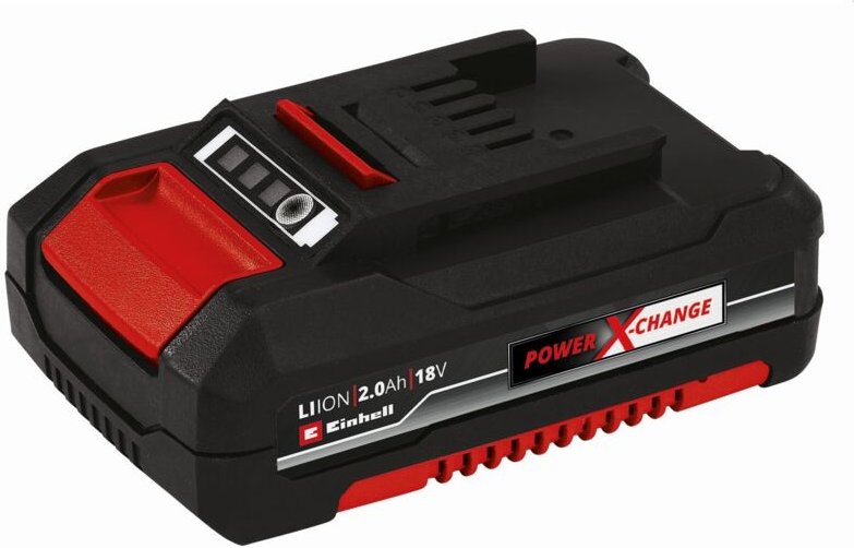 Einhell - Original System Akku Power X-Change (Lithium Ionen Akku, 18 v, 2,0 Ah, passend für alle Power X-Change Geräte)