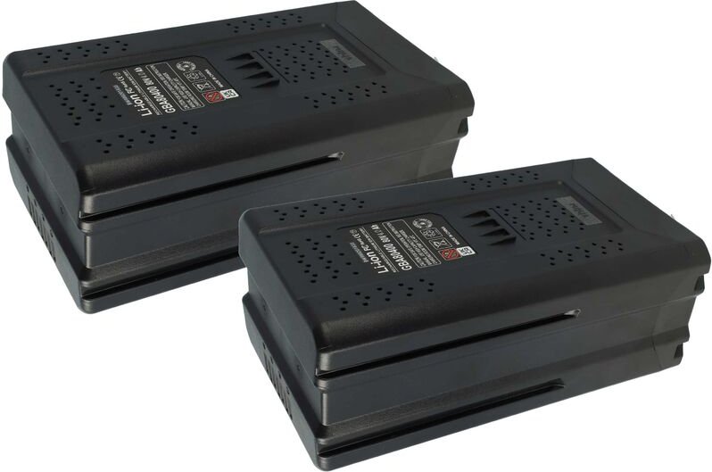 vhbw 2x Akku Ersatz für Greenworks GBA80500, GBA80250, GBA80400 für Werkzeug (4000 mAh, Li-Ion, 80 V)