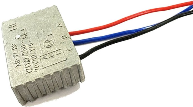Trade-shop - Vollmetall Anlaufwiderstand / Sanftanlauf 12A 230V inkl. 3 Kabel Ersatz für Einhell Bosch Makita Maschinen