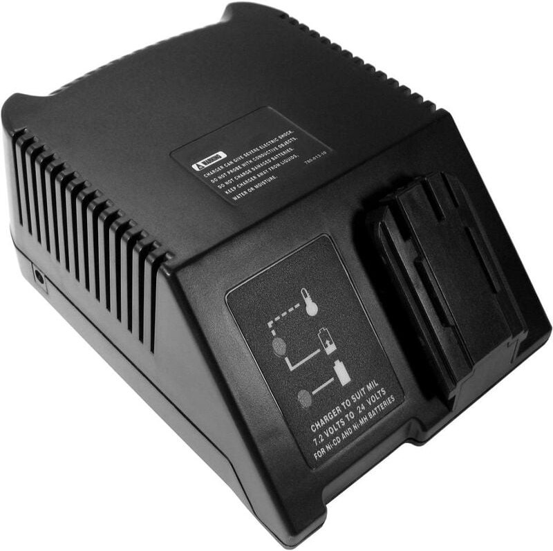 Trade-shop - Akku Schnell-Ladegerät Ni-MH Ni-Cd (7,2V 9,6V 12V 14,4V 18V 24V) Ladestation kompatibel mit Milwaukee 6562-...
