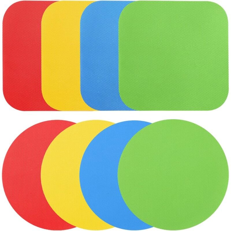 8er-Pack Gummi-Greifpads für Gläser, Multifunktions-Greifer zum Öffnen von Gläsern, Küchenuntersetzer für ältere Mensche...