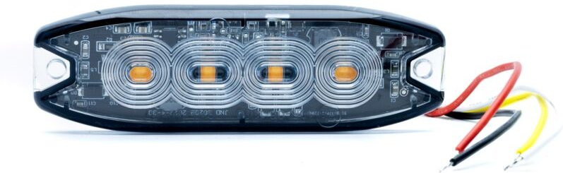 12W Strobe-LED-Warnleuchte, ECE R65-Homologation - 15 Modi ORANGE