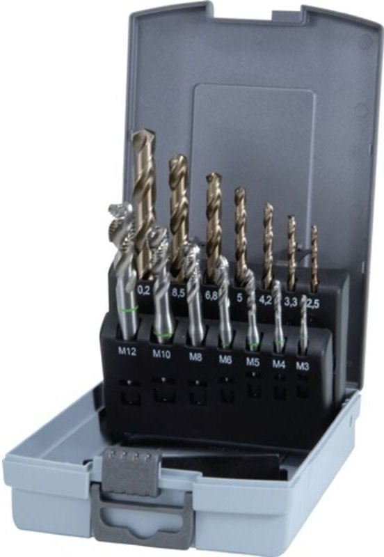 Ruko - 245052RO Maschinengewindebohrer-Set 14teilig din 371, din 376 HSSE-Co 5 1 Set