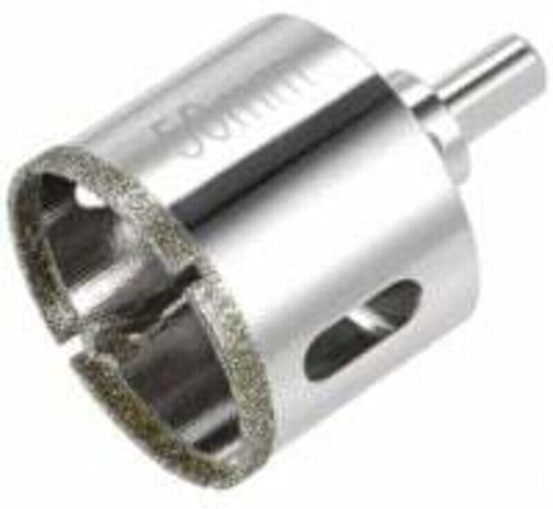 Diamantbohrer für Lochsägen in Glas, Keramik, Porzellan und Fliesen, 50 mm