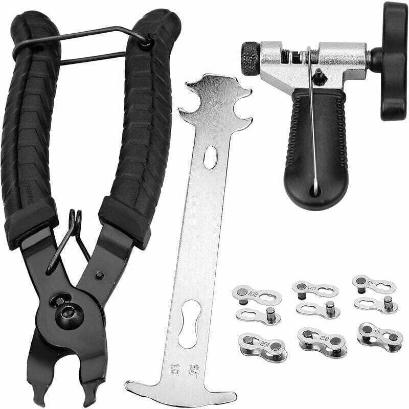 Professionelles Fahrradketten-Reparaturwerkzeug, Fahrrad-Werkzeugset, Kettenzange, Universal-Kettenteiler, Kettenverschl...