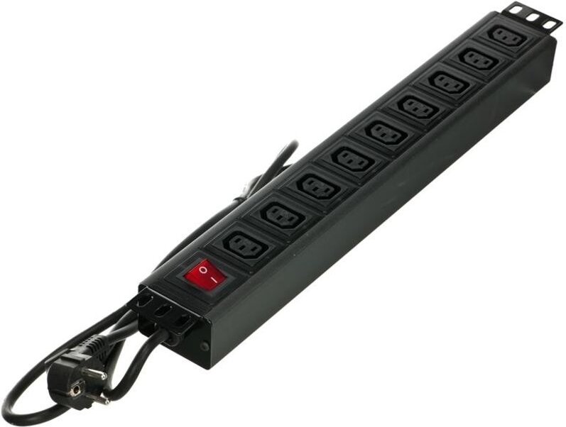 Alantec PZ011 Steckdosenleiste 9 Steckdosen schwarz 2000W